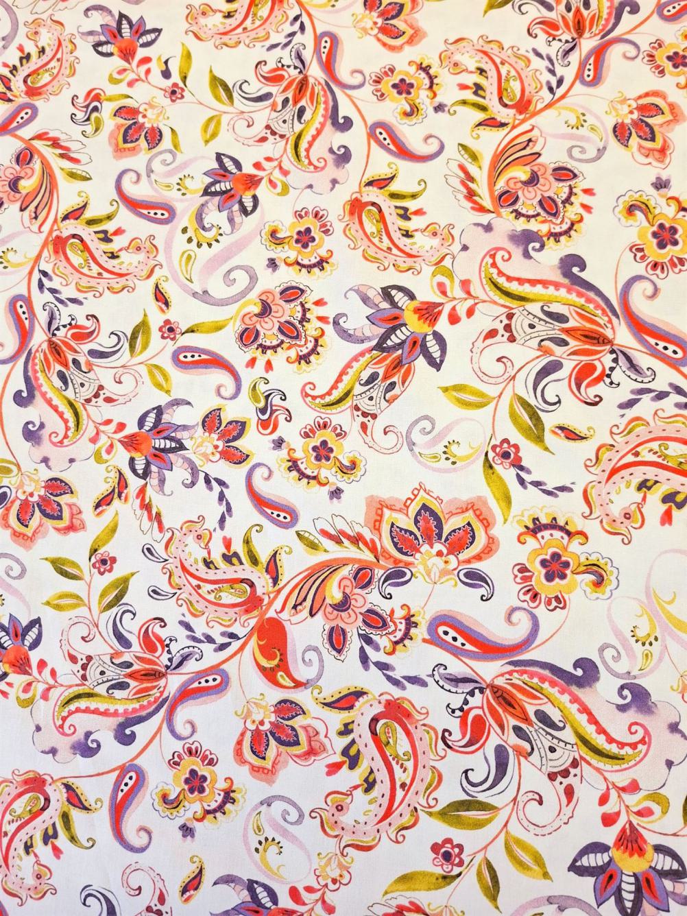 Paisley 2 Bunt weiß neu