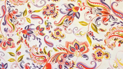Paisley 2 Bunt weiß neu